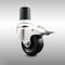 Service Caster 3 Inch 316SS Soft Rubber Swivel 1-7/8 Inch Expanding Stem Caster Lock Brake SCC SCC-SS316TTLEX20S314-SRS-178 - alternate 1